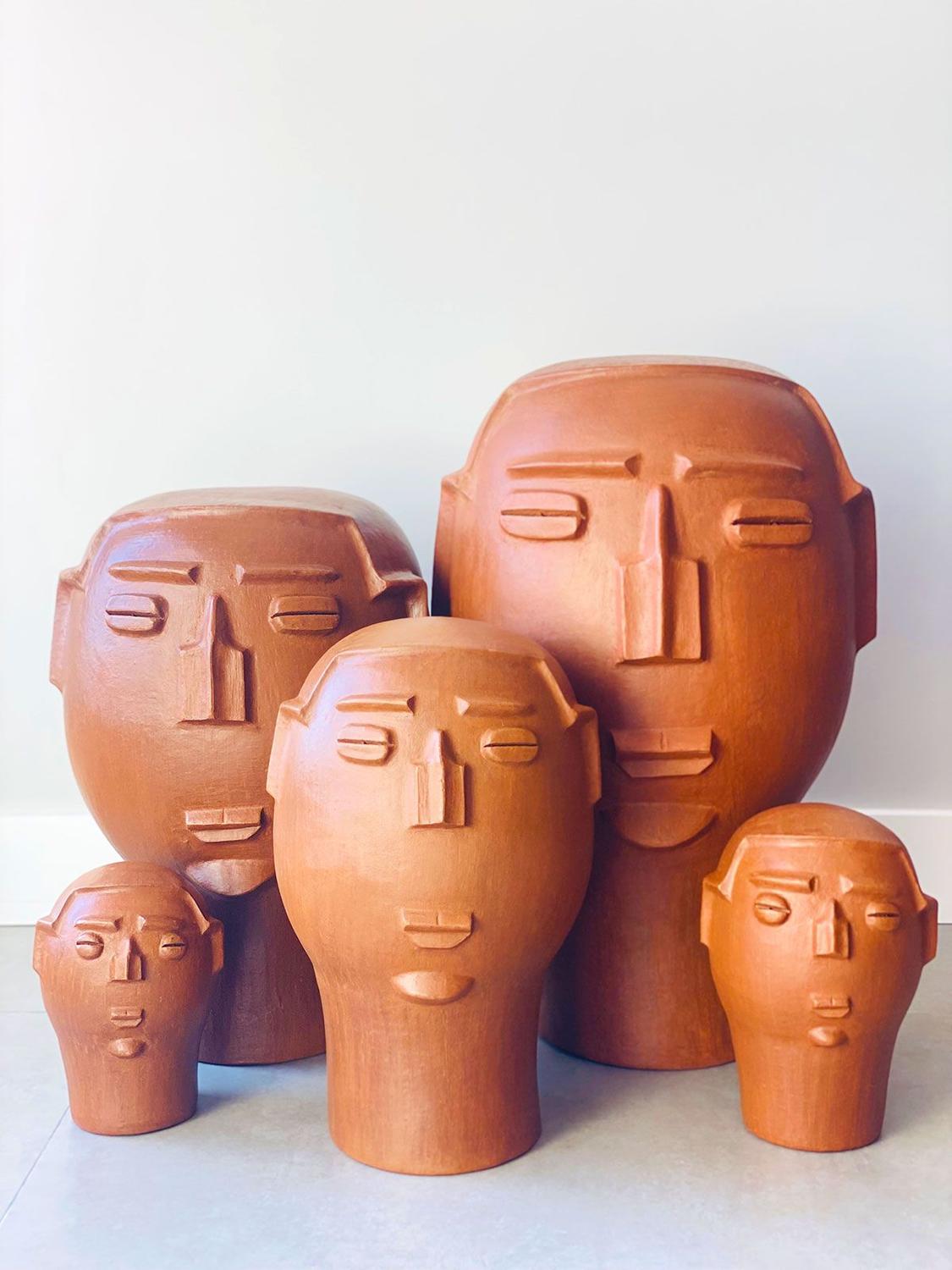 Cabeça Masculina Artesanal 70 cm - Casa Aurum