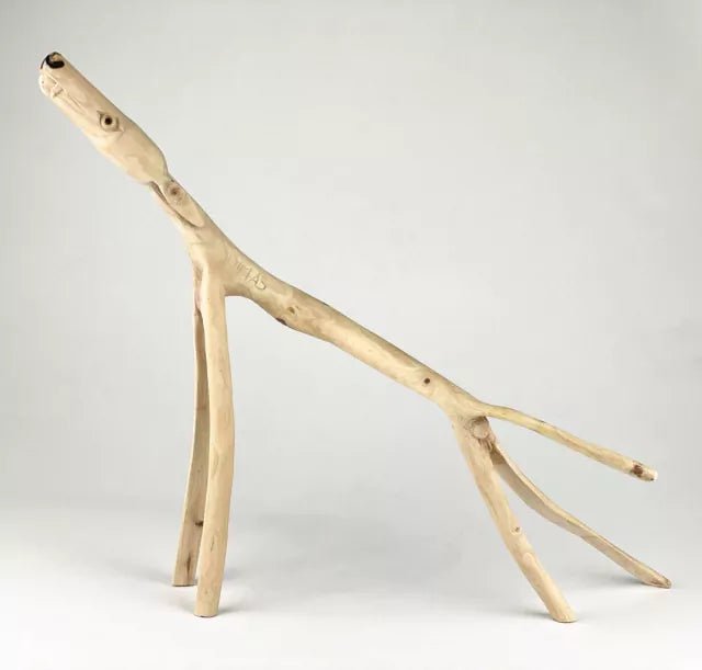 Cachorro em Madeira - Dimas - Casa Aurum