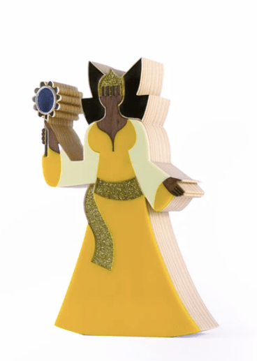 Escultura de Madeira Orixá Oxum - Casa Aurum